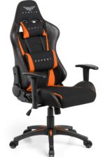 Materiałowy Fotel gamingowy Gamvis Expert Pomarańczowy 1