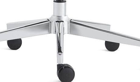 1 sztuka - SREBRNA - METALOWA Podstawa Fotela 35cm - Pięcionoga - do modelu "Gamvis ErgoMaster XL" oraz "ErgoThrone XL"